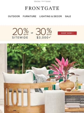 Email Inspiration from Frontgate Thumbnail Preview