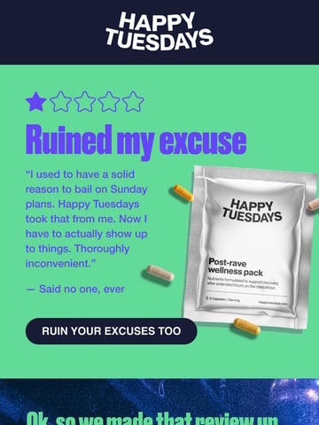 Email Inspiration from Happy Tuesdays Thumbnail Preview