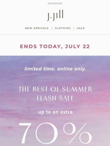Email Inspiration from J.Jill Thumbnail Preview