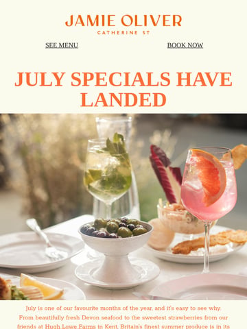 Email Inspiration from Jamie Oliver Catherine St Thumbnail Preview