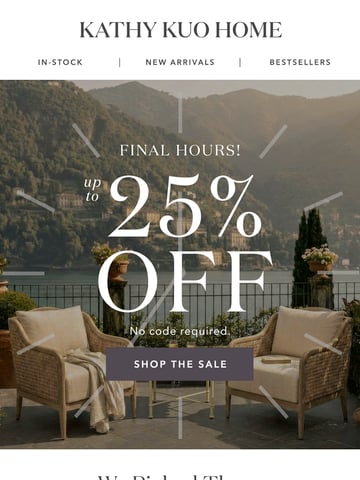 Email Inspiration from Kathy Kuo Home Thumbnail Preview