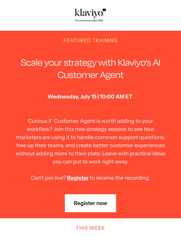 Email Inspiration from Klaviyo Academy Thumbnail Preview