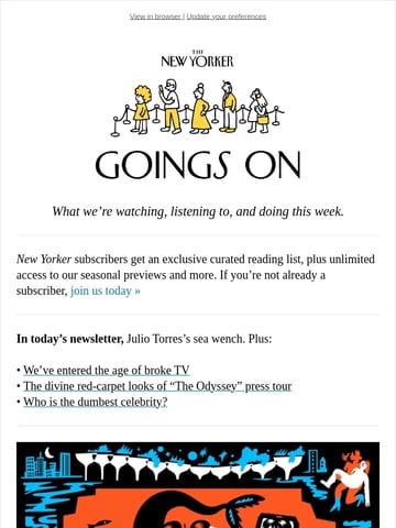 Email Inspiration from The New Yorker | Goings On Thumbnail Preview