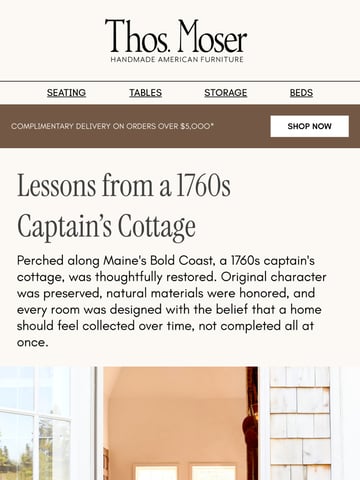 Email Inspiration from Thos. Moser Thumbnail Preview