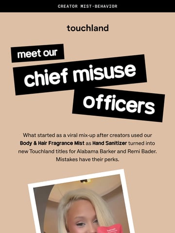 Email Inspiration from Touchland Thumbnail Preview
