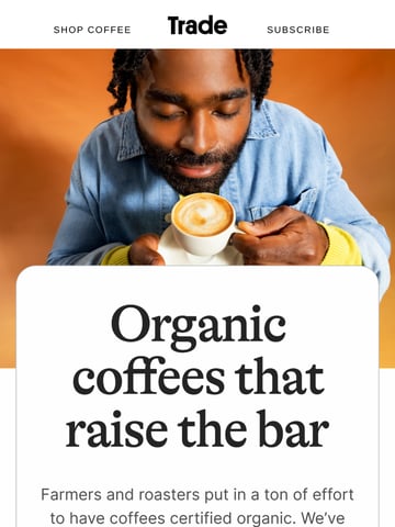Email Inspiration from Trade Coffee Thumbnail Preview
