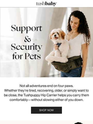 Email Inspiration from Tushbaby Thumbnail Preview