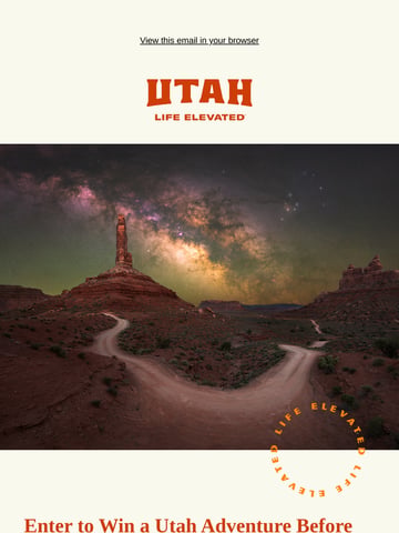 Email Inspiration from Visit Utah Thumbnail Preview