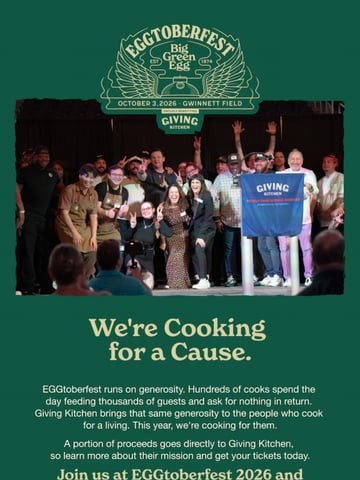 Email Inspiration from Big Green Egg Thumbnail Preview