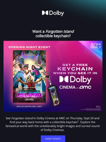 Email Inspiration from Dolby Thumbnail Preview