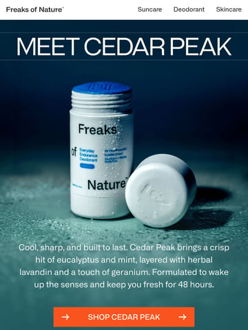 Email Inspiration from Freaks of Nature Thumbnail Preview