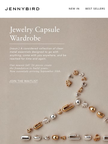 Email Inspiration from JENNY BIRD Thumbnail Preview