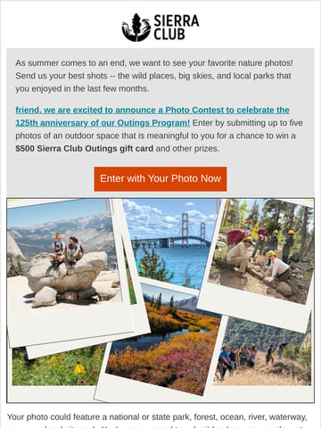 Email Inspiration from Sierra Club Thumbnail Preview