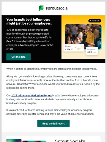 Email Inspiration from Sprout Social Thumbnail Preview