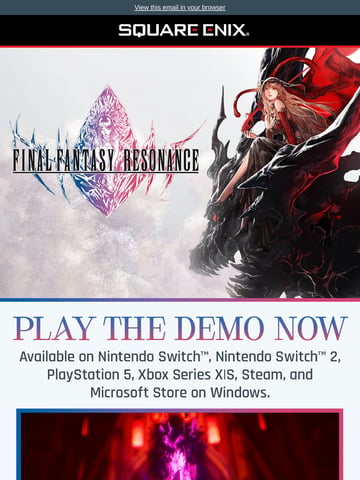 Email Inspiration from SQUARE ENIX Thumbnail Preview