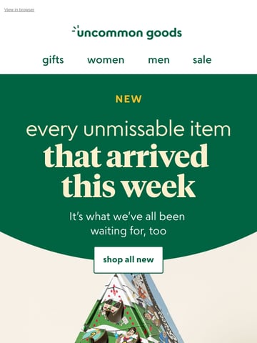 Email Inspiration from Uncommon Goods Thumbnail Preview