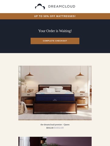 DreamCloud VIP Sale Email Design Thumbnail Preview