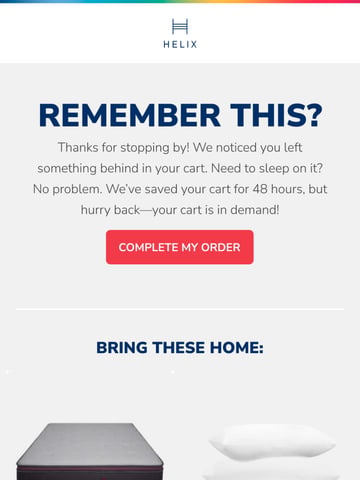 Helix Sleep Email Design Thumbnail Preview