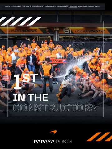 McLaren Automotive Email Design Thumbnail Preview