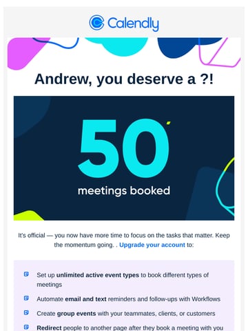 The Calendly Team Email Design Thumbnail Preview