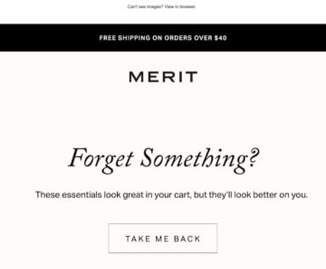 Merit email: Leave something behind?