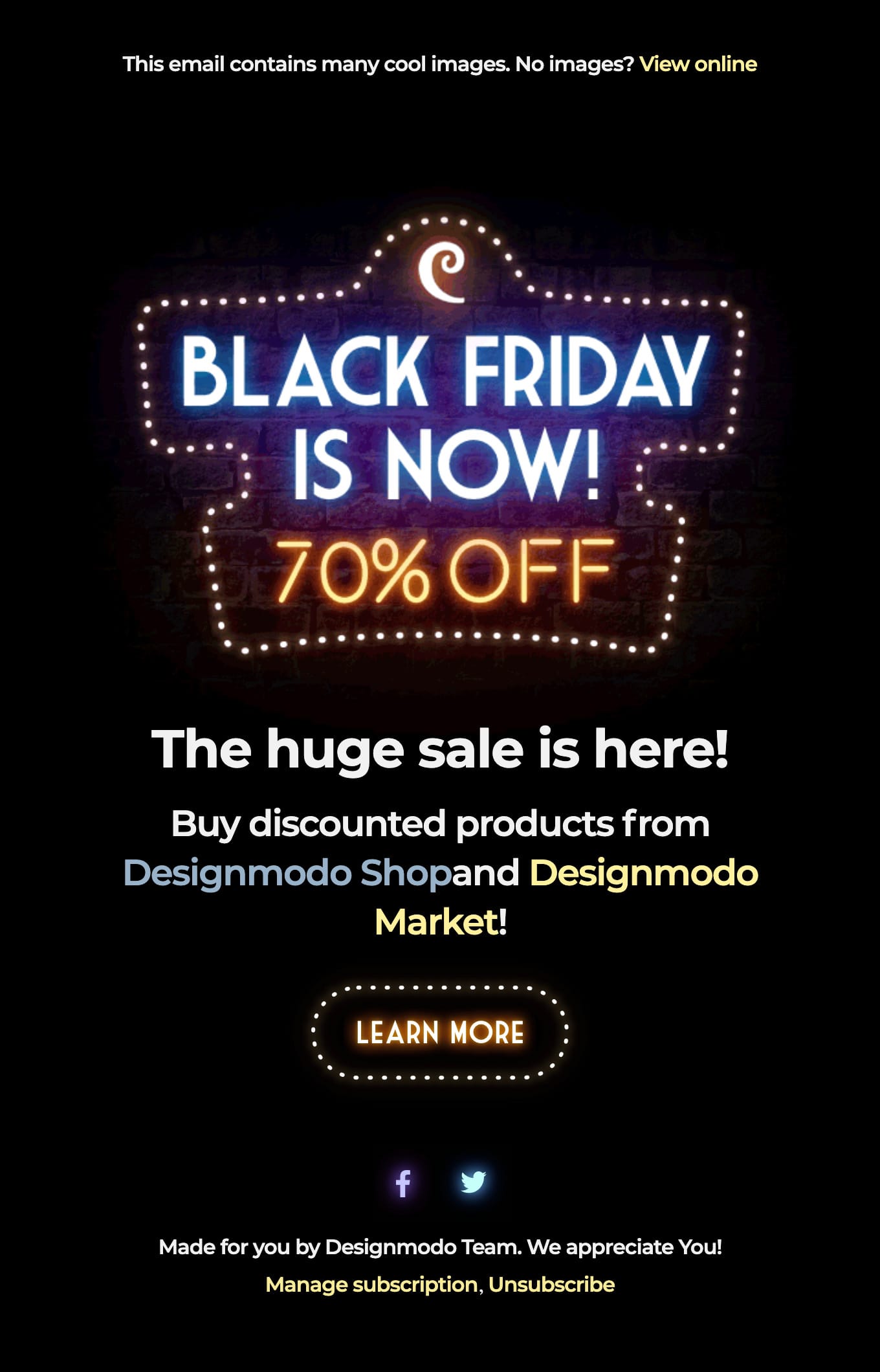 Black Friday Deal, 70% OFF for Website Builders, WordPress Plugin, UI Kits, Mockups, Fonts and more… Email Screenshot