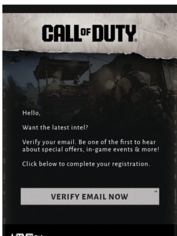 Email Inspiration from Call of Duty - Email Love