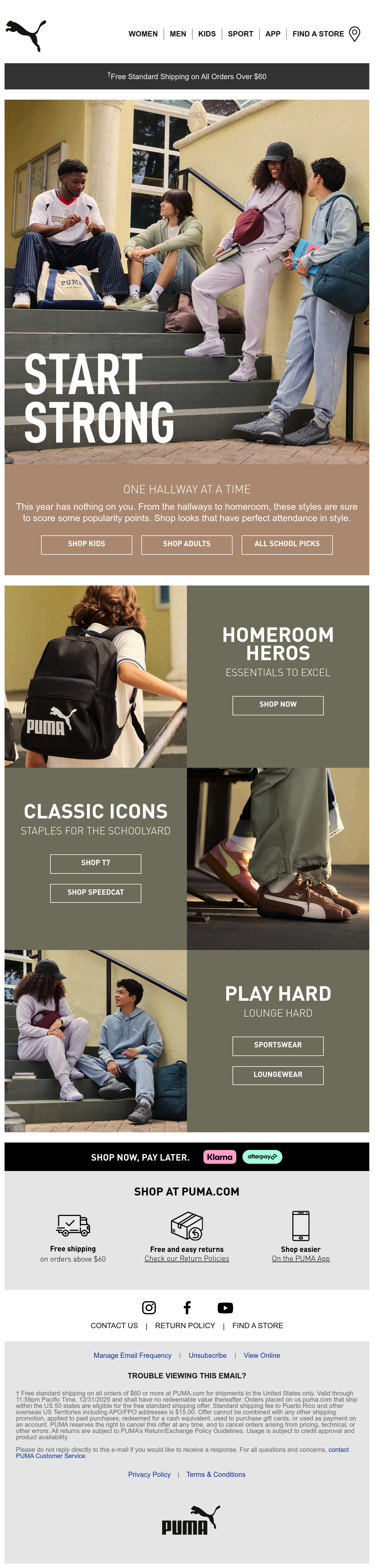 Puma Email Design Email Inspiration from PUMA - Email Love